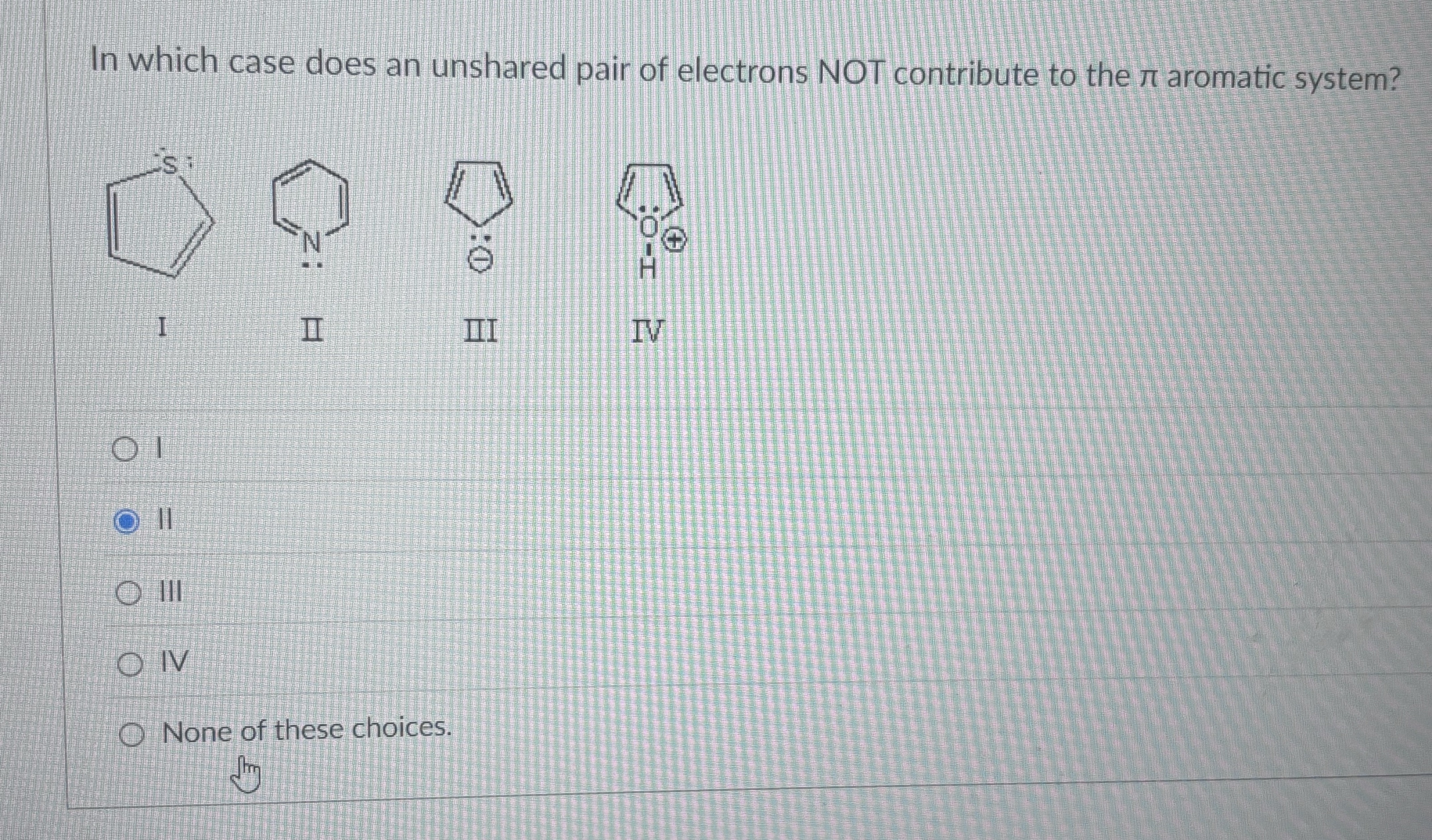 Solved In which case does an unshared pair of electrons not | Chegg.com