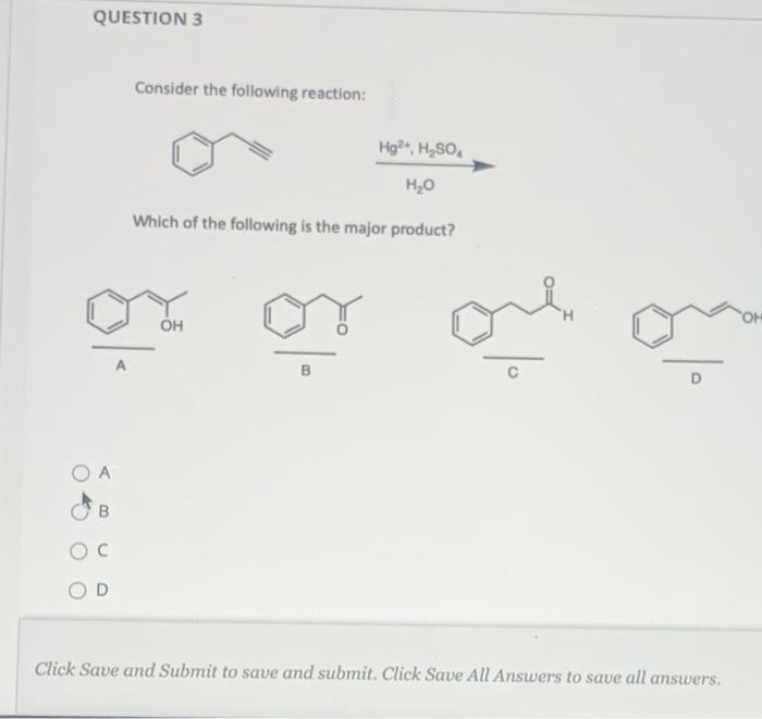 Solved QUESTION 1 Consider the following reaction: we HO | Chegg.com