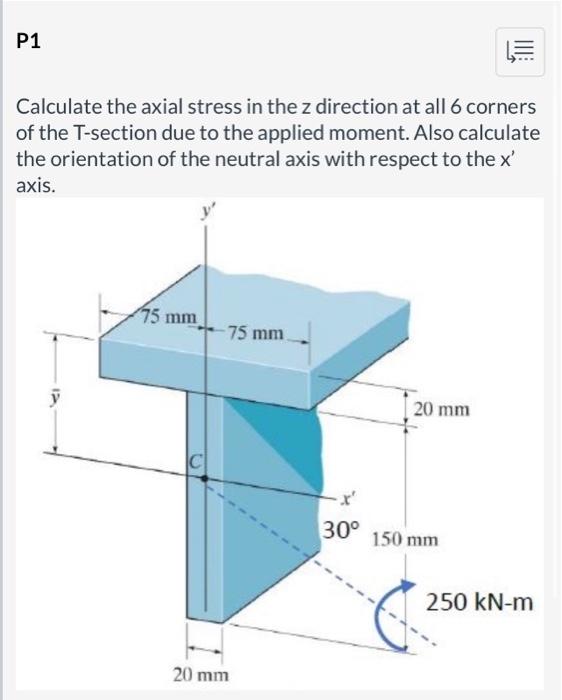Solved Calculate the axial stress in the z direction at all | Chegg.com