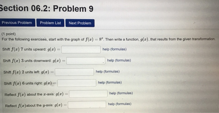 Solved Section 06.2: Problem 9 Previous Problem Problem List | Chegg.com