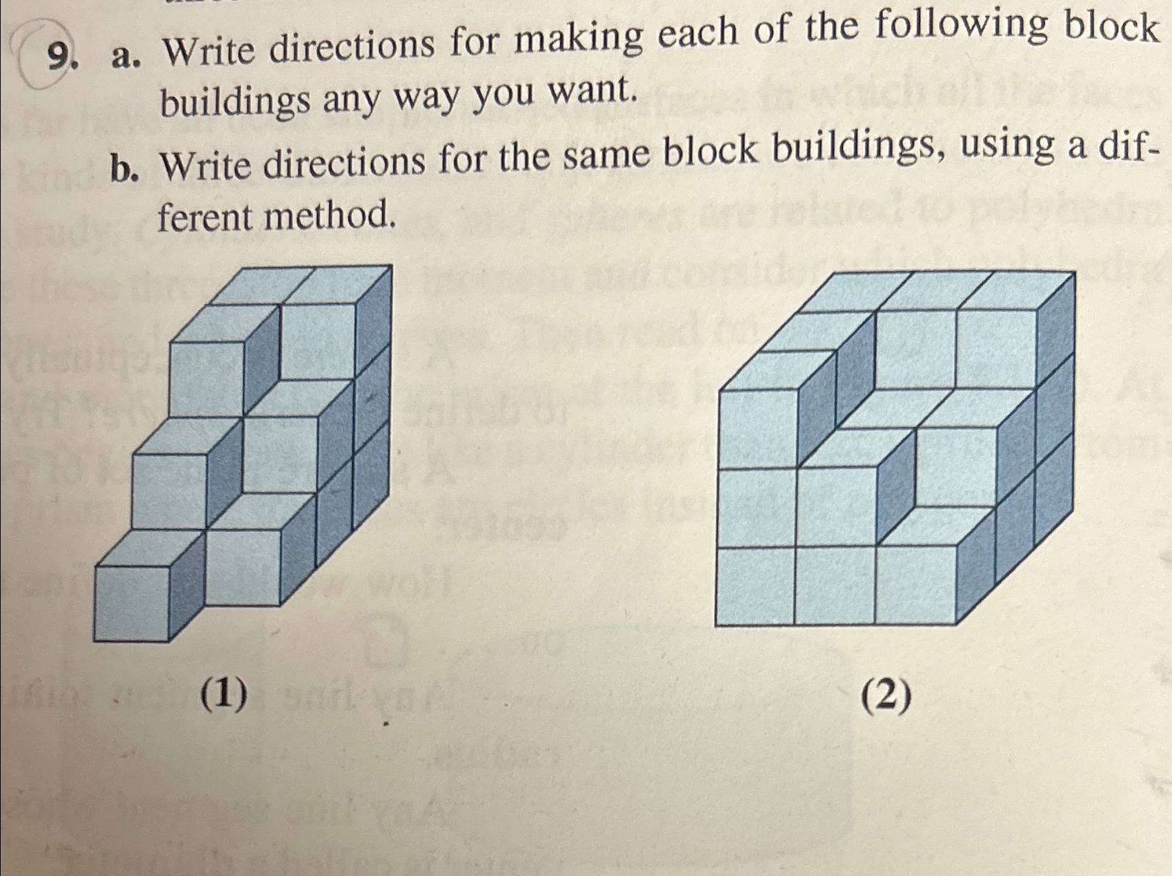 Solved a. ﻿Write directions for making each of the following | Chegg.com