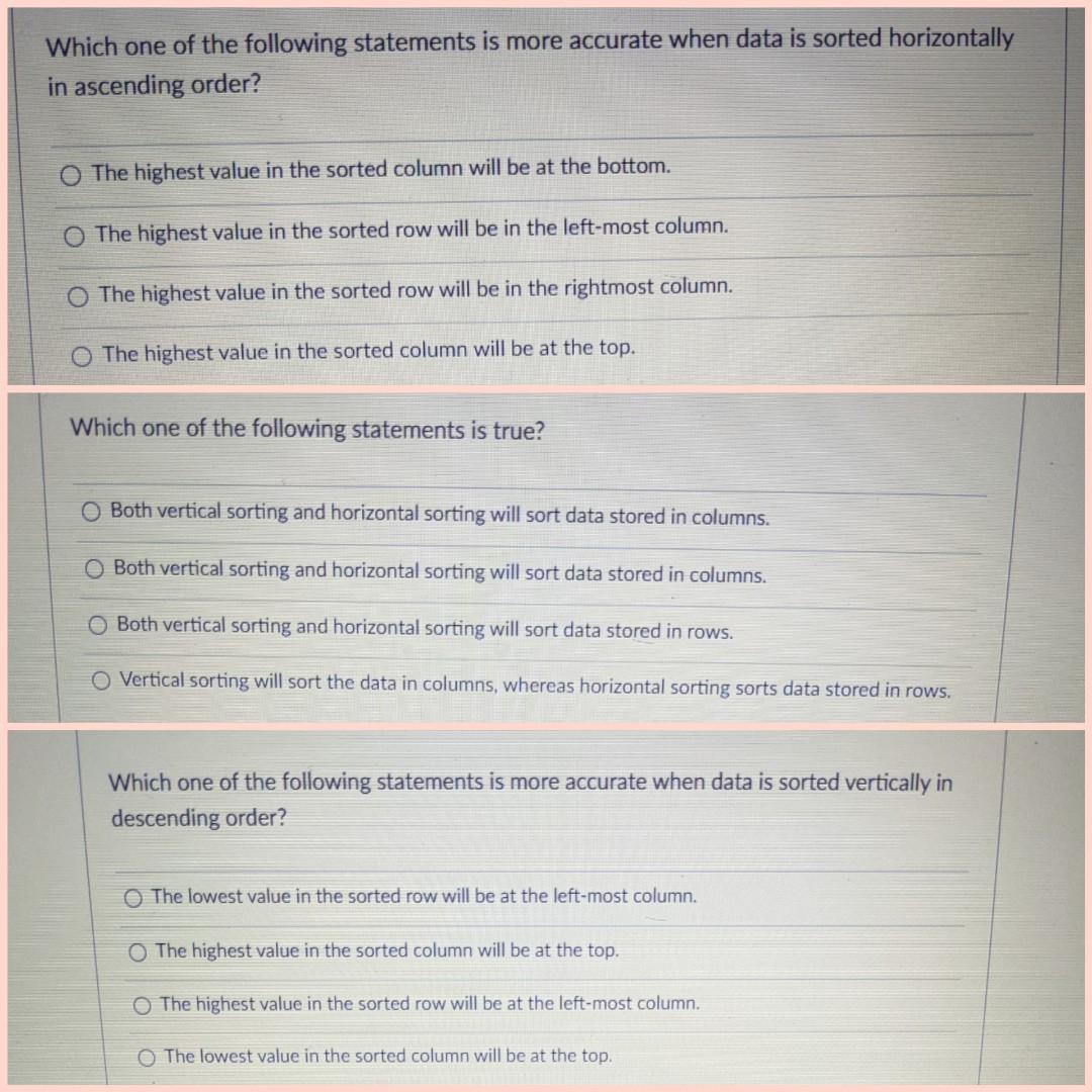Solved Which one of the following statements is more | Chegg.com