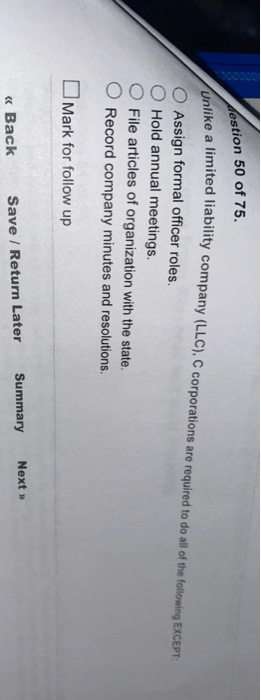 Solved U Mark For Follow Up Question 49 Of 75 Schedule K Chegg Com