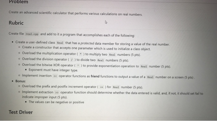 Solved Problem Create an advanced scientific calculator that | Chegg.com