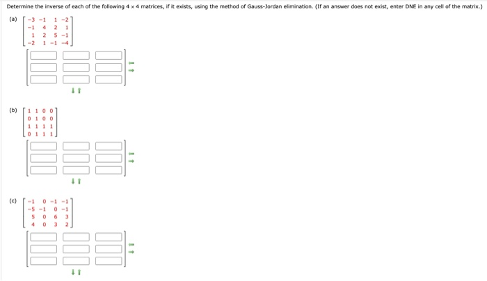 Solved Determine the inverse of each of the following 4 x 4 | Chegg.com