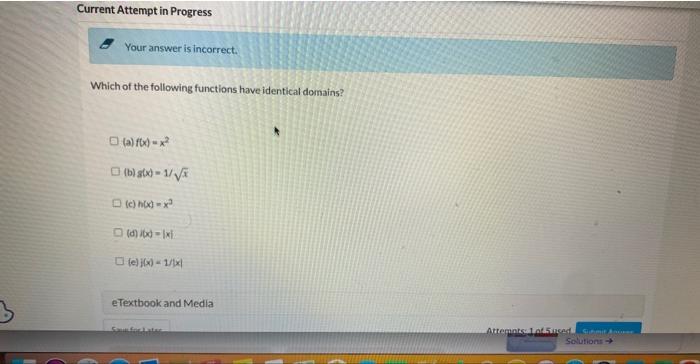 Solved Which of the following functions have identical | Chegg.com