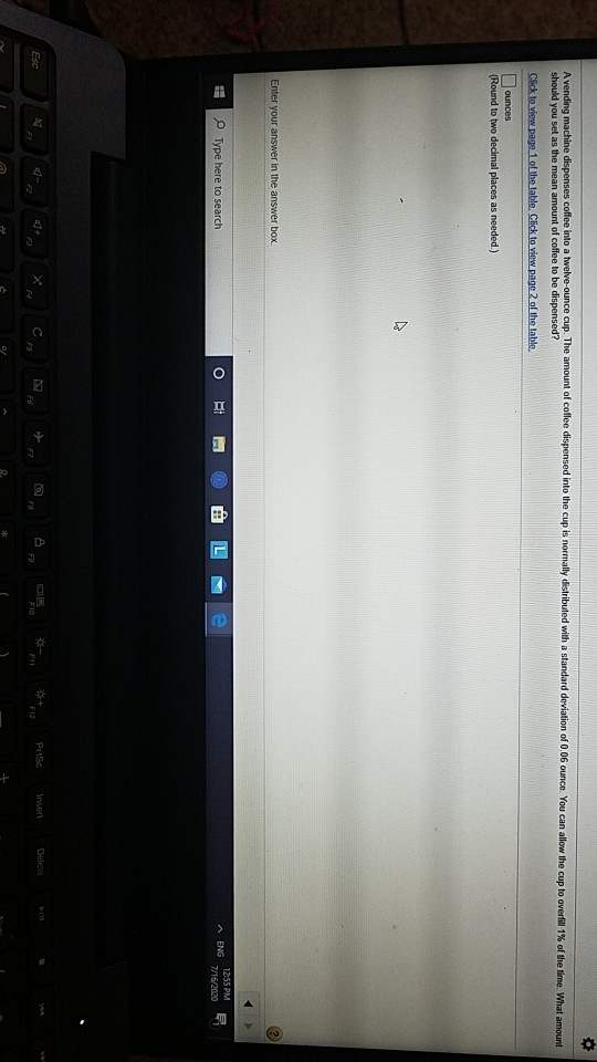 Solved A vending machine dispenses coffee into a