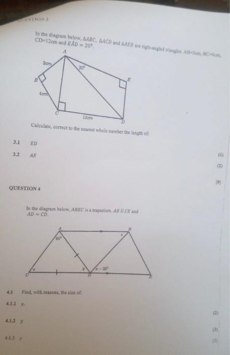 Solved 1.1. If A=40∘ and B=25∘, caliculate, correst to ONE | Chegg.com