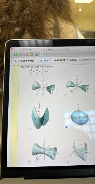 Match the equation wath its graph. \[ \frac{x^{2}}{9}+\frac{y^{2}}{16}+\frac{z^{2}}{9}=1 \]