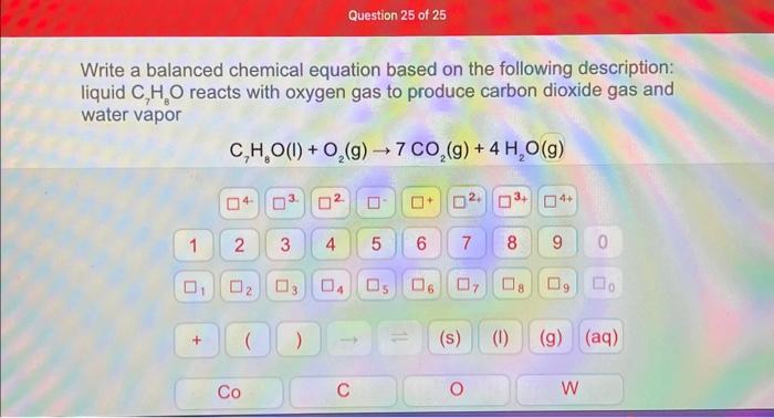 Solved Write A Balanced Chemical Equation Based On The Chegg Com