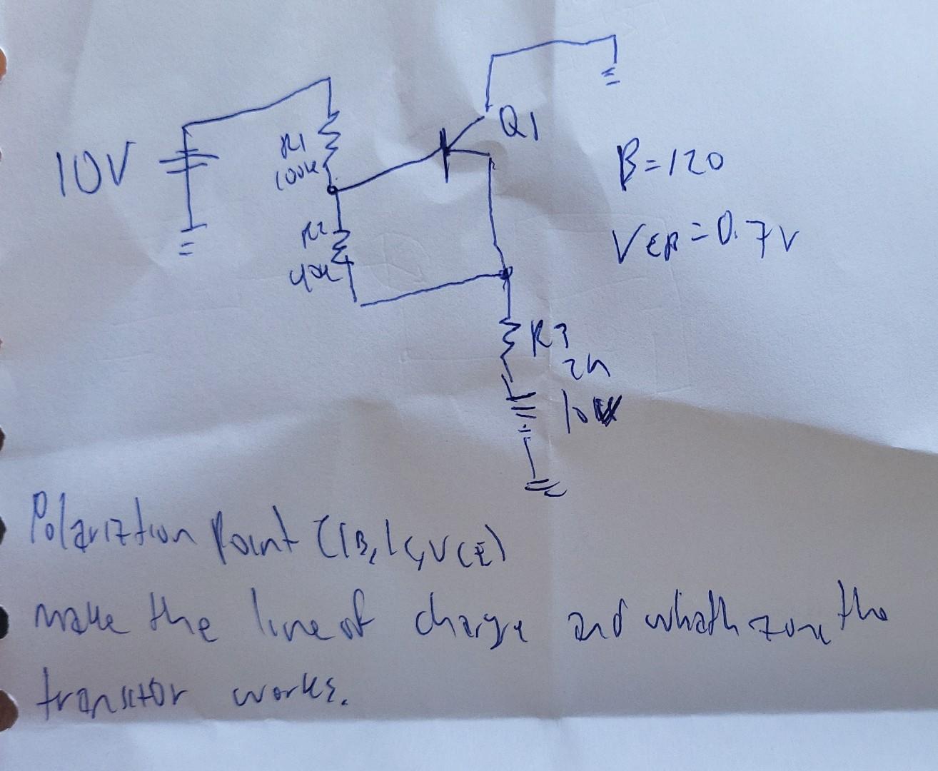 Solved Polariztion foint CiB, I GV CE ) make the line of | Chegg.com