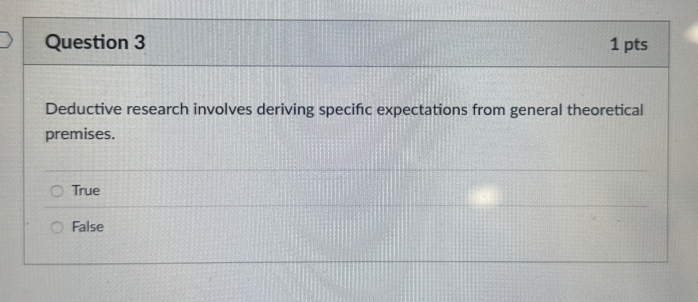 Solved Question 3Deductive research involves deriving | Chegg.com