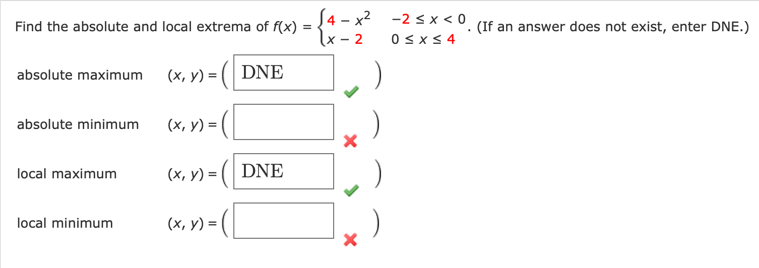 Solved Find the absolute and local extrema of | Chegg.com