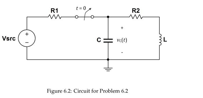 Solved The SPST switch in the circuit of Figure 6.2 on the | Chegg.com