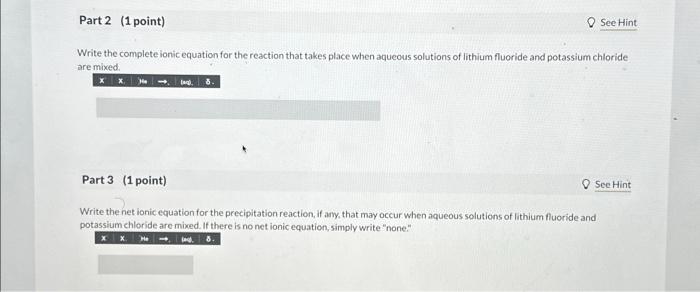 Solved 3 Question (3 points) Seepage 359 A precipitation | Chegg.com