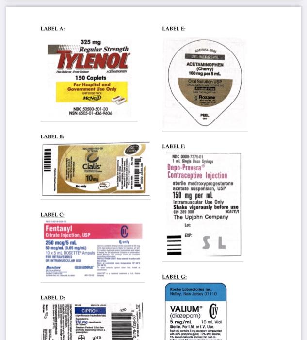 11) For EACH of the LABELS on the sheet, provide the | Chegg.com