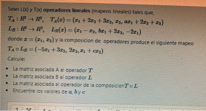 Solved linear mapping calculate: 1. asociate matrix A to | Chegg.com