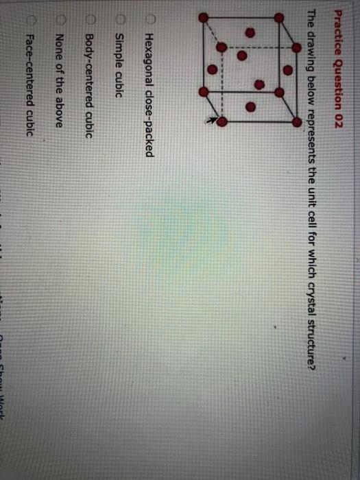Solved Practice Question 02 The drawing below represents the | Chegg.com