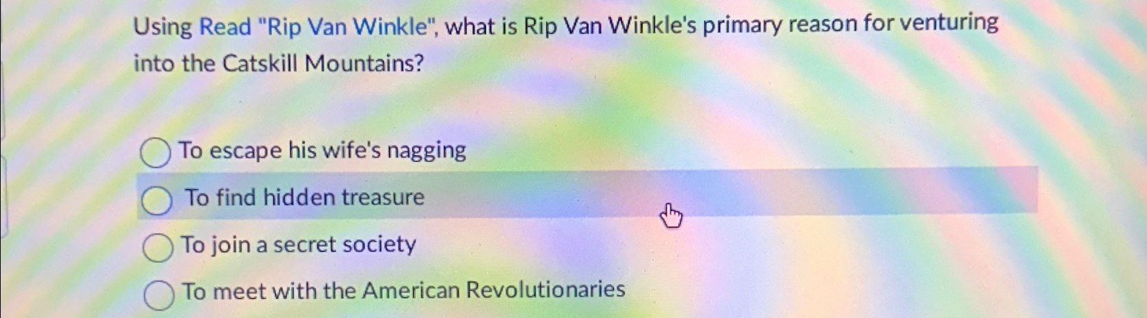 rip van winkle essay questions