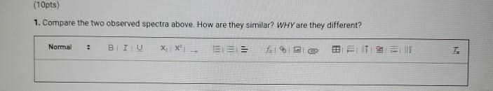 Solved (20pts) Part A. Using a Spectroscope Examine the | Chegg.com