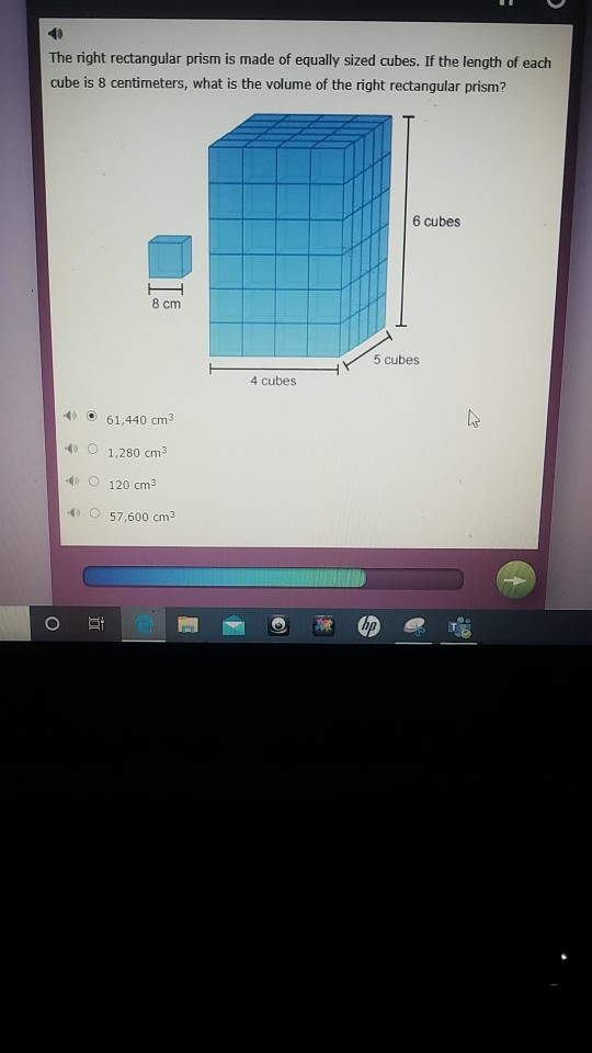 Solved The right rectangular prism is made of equally sized | Chegg.com
