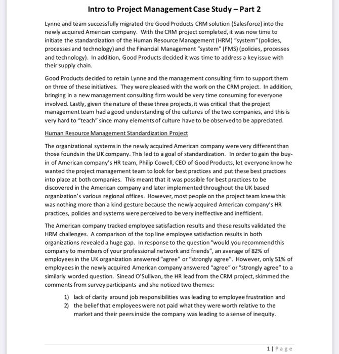 Solved case study 1 and 2 are given below. answer the | Chegg.com