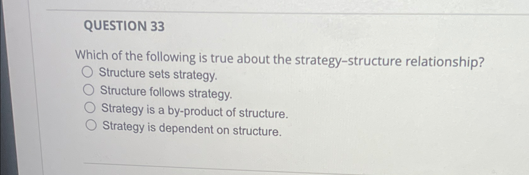 Solved QUESTION 33Which Of The Following Is True About The | Chegg.com