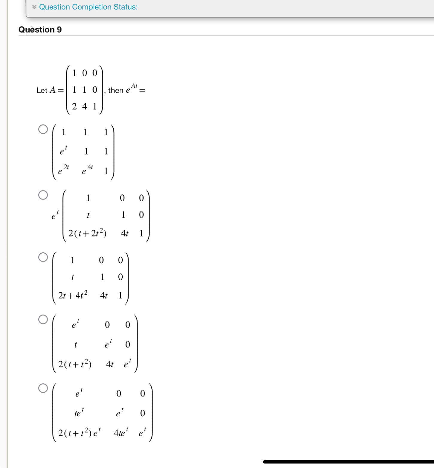 Solved ~~ Question Completion Status:Question | Chegg.com
