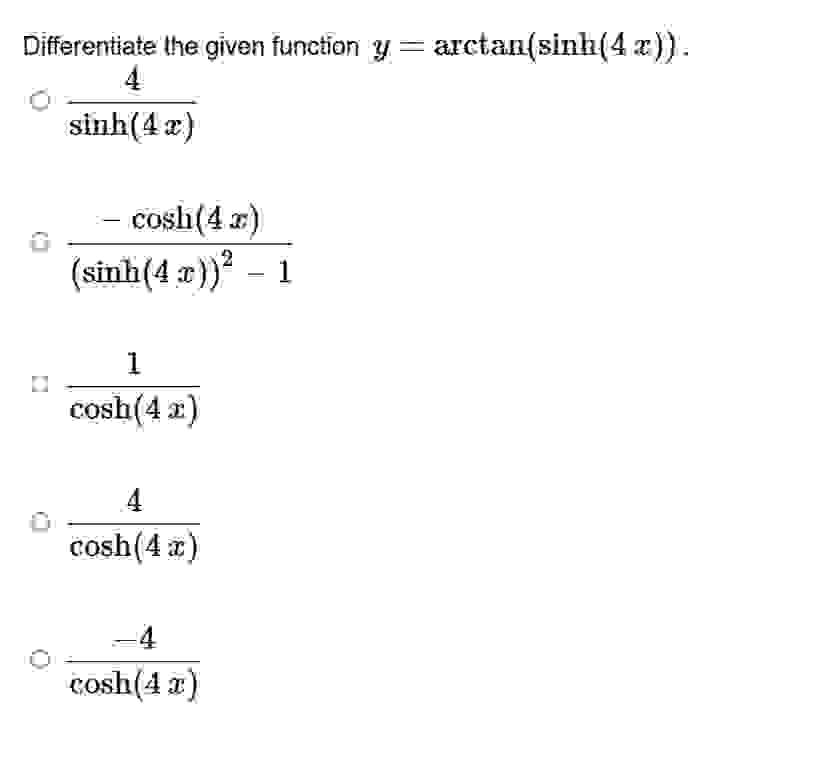 Solved Differentiate The Given Function 4758