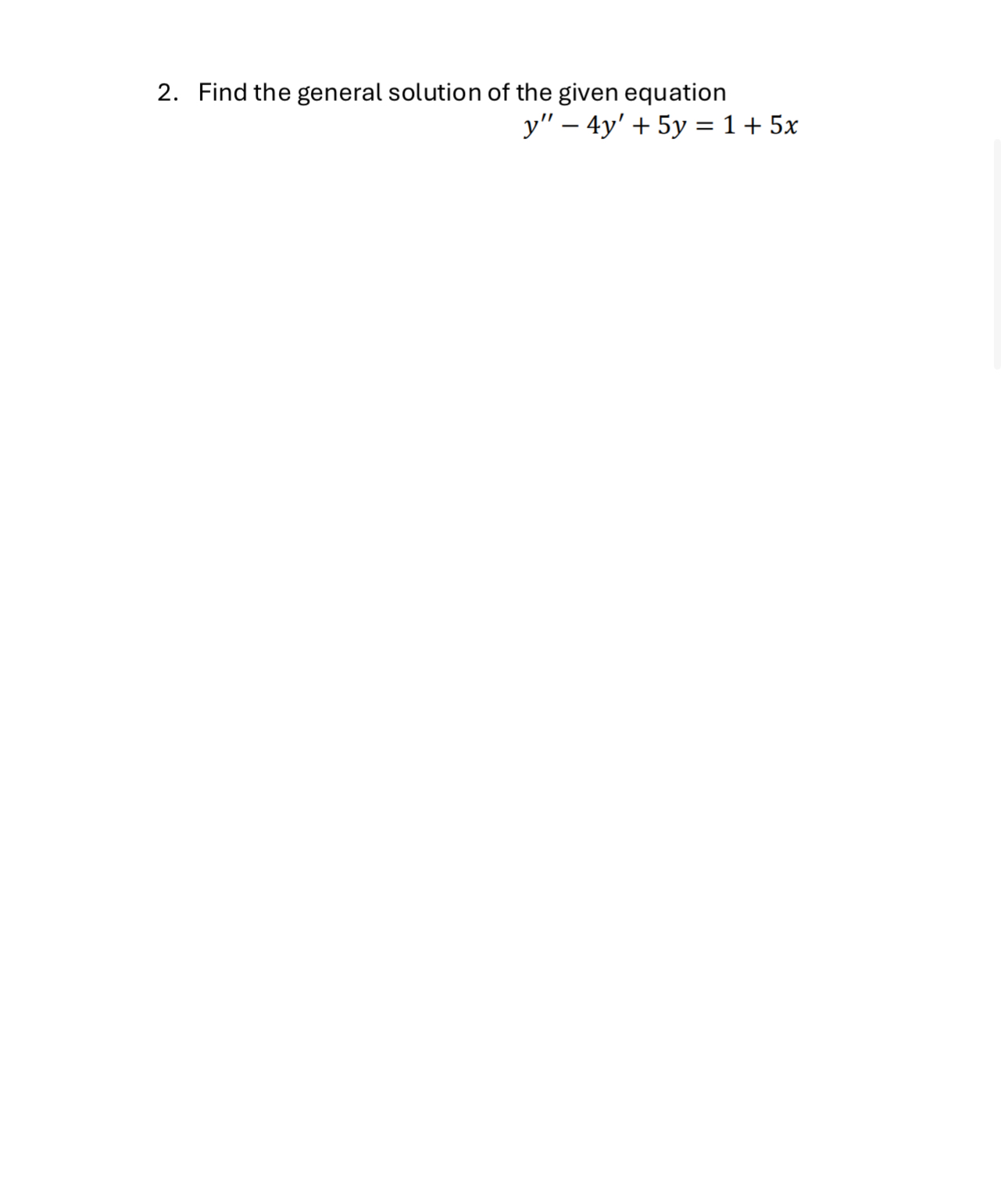 Solved Find the general solution of the given | Chegg.com