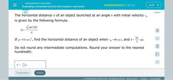 Solved O TRIGONOMETRIC FUNCTIONS Evaluating a sinusoidal | Chegg.com