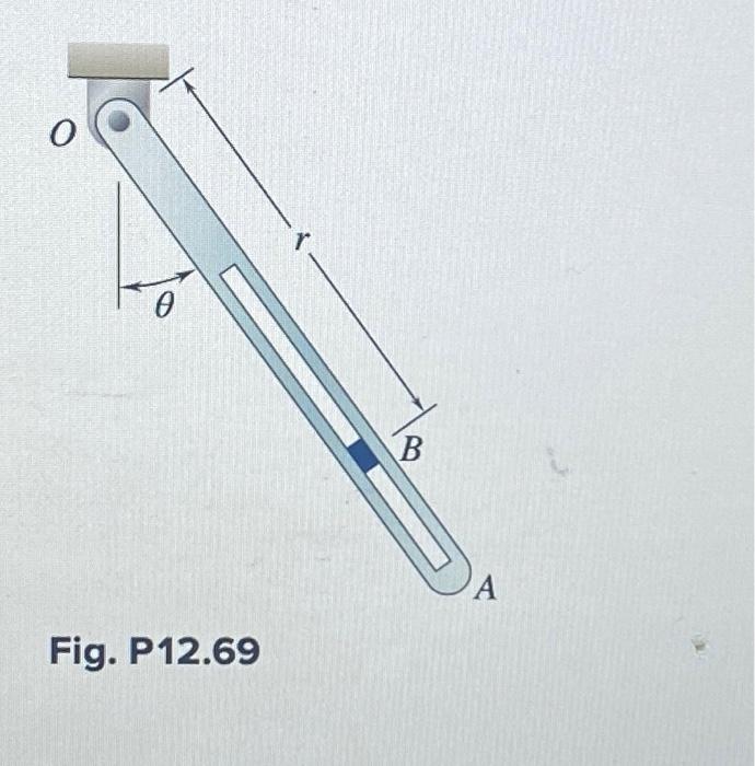 Solved .69 A 0.5−kg Block B Slides Without Friction Inside A | Chegg.com