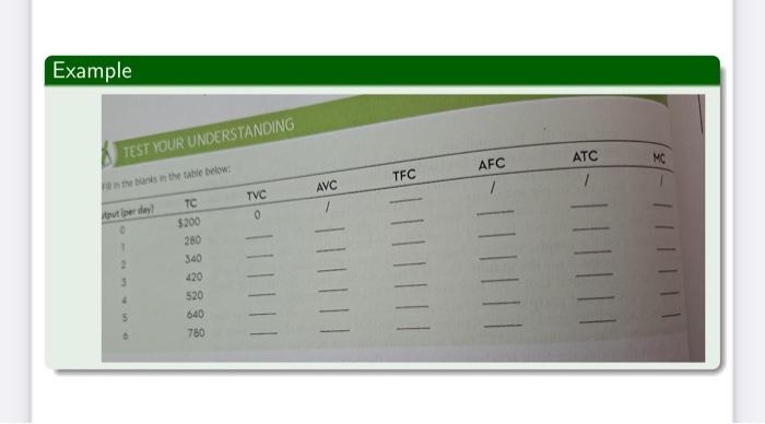 Solved Example TEST YOUR UNDERSTANDING | Chegg.com