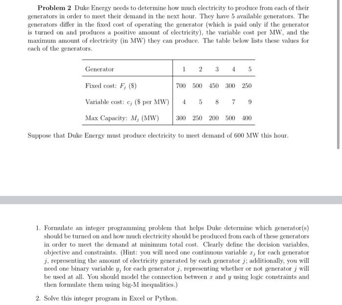 solved-problem-2-duke-energy-needs-to-determine-how-much-chegg