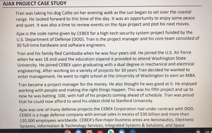 Ajax project case study chegg picture
