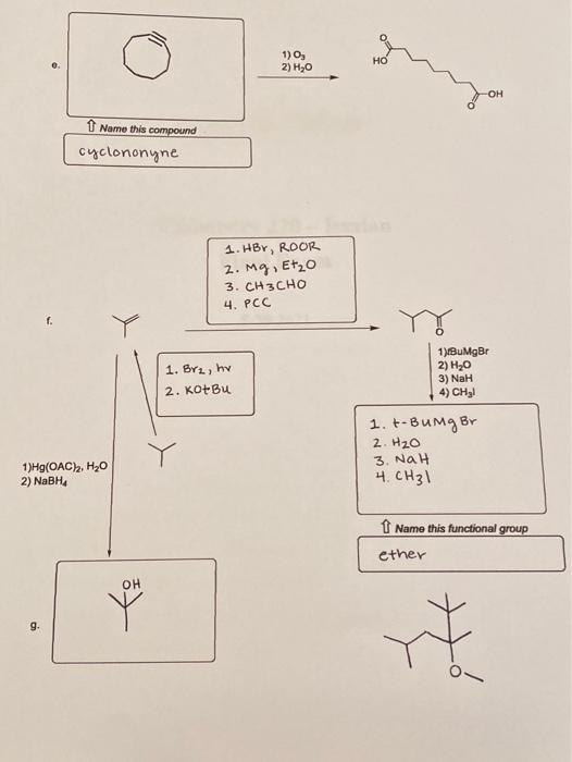 Solved 1) O 2) H20 HO OH Name this compound cyclononyne 1. | Chegg.com