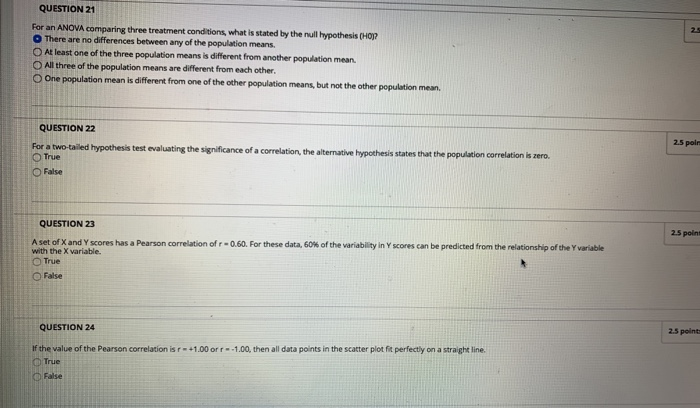 Solved QUESTION 18 2.5 points Which of the following | Chegg.com