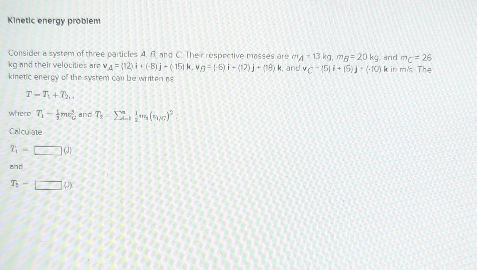 Solved Consider A System Of Three Particles A,B, And C. | Chegg.com