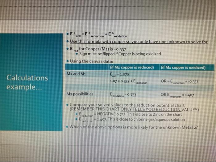 Fill in the table with E values and include | Chegg.com