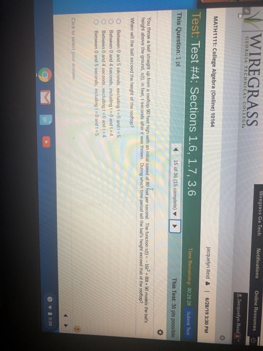 Solved O Ooo Wiregrass Ga Tech Notifications Online Resou