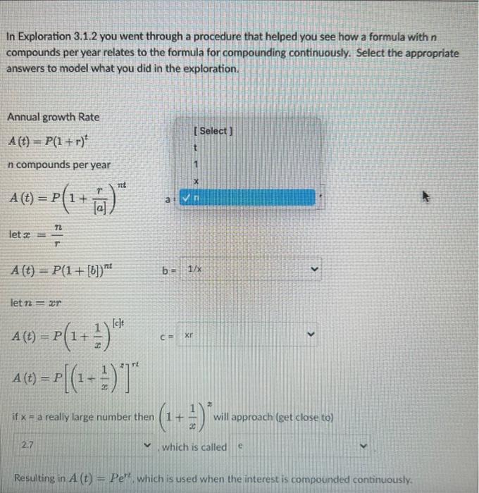 Solved In Exploration 3.1.2 you went through a procedure | Chegg.com