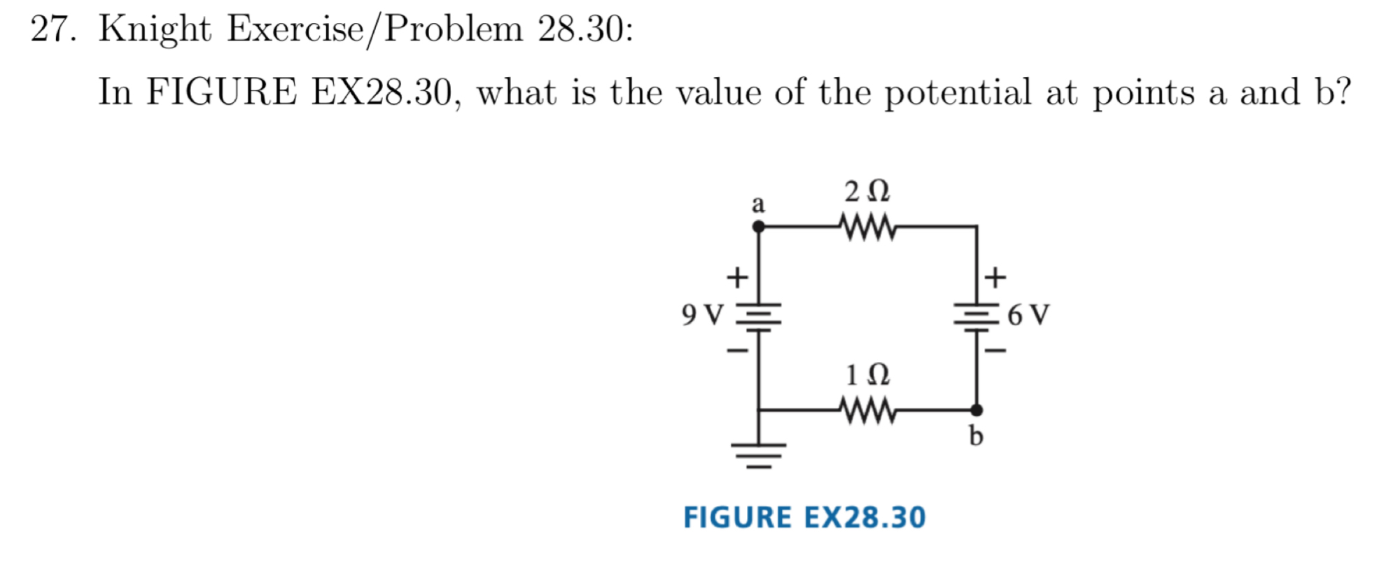Solved Knight Exercise/Problem 28.30:In FIGURE EX28.30, | Chegg.com