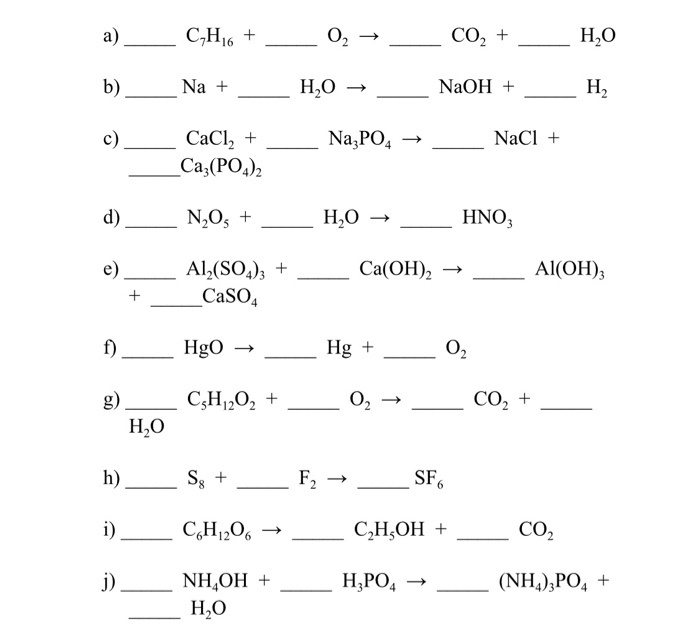 Solved C H 6 Na 02 Co2 H H2o Naoh H Chegg Com