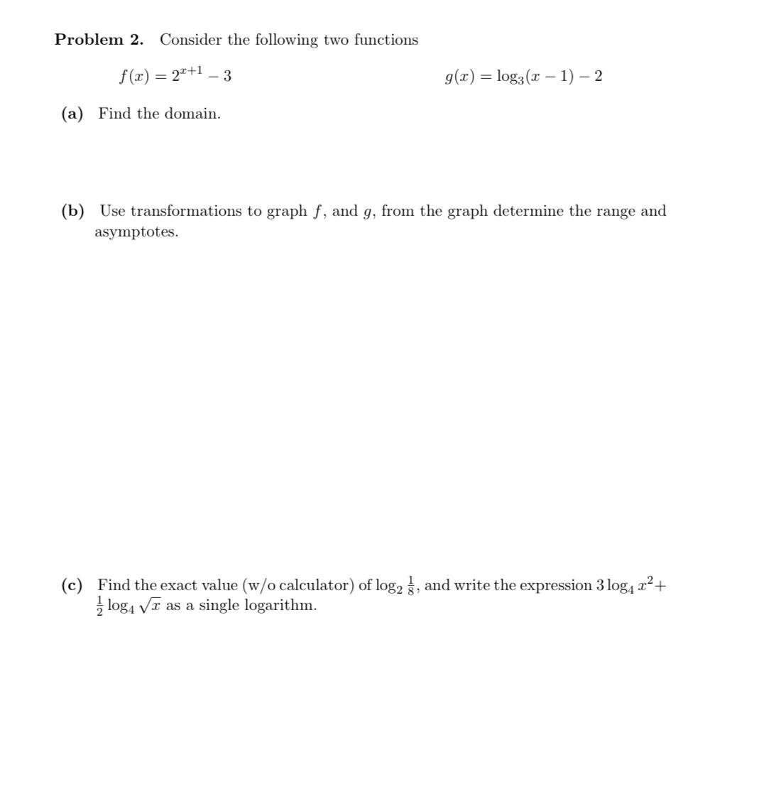 Solved Problem 2. ﻿Consider the following two | Chegg.com