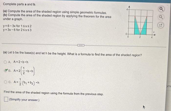 Solved Complete Parts A And B. (a) Compute The Area Of The | Chegg.com