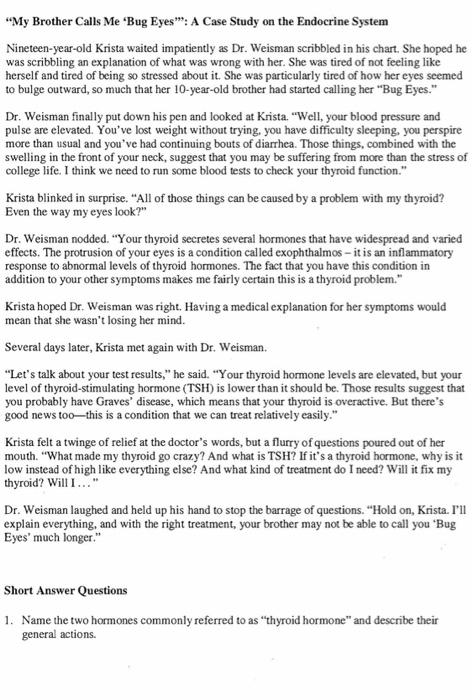 Ellie's weight loss is due to her abnormal thyroid gland image