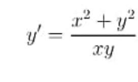 Solved y′=xyx2+y2 | Chegg.com