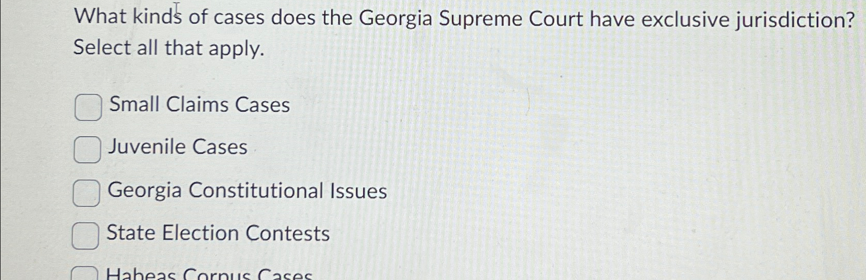 What kind of jurisdiction store does the supreme court have