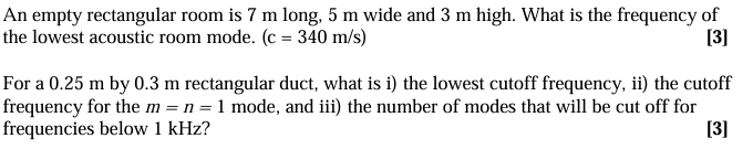 Solved An empty rectangular room is 7m ﻿long, 5m ﻿wide and | Chegg.com