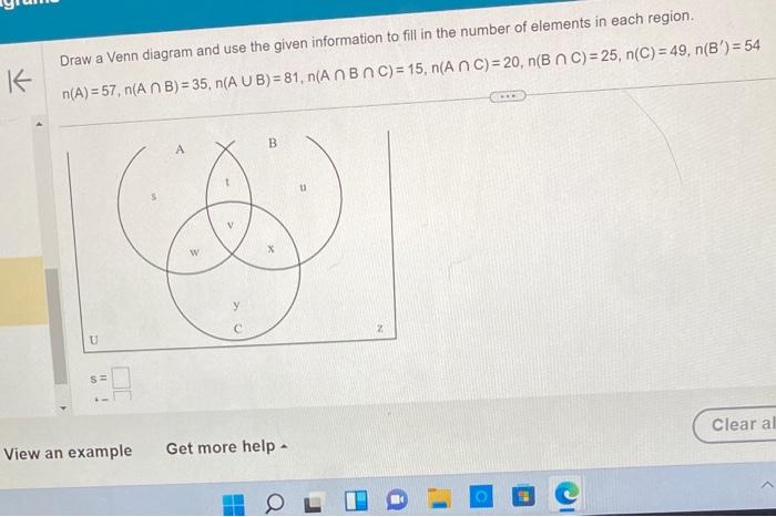 Solved Draw A Venn Diagram And Use The Given Information To | Chegg.com